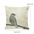 thumbnail image 2 of 18x18 Inch Spring Bird Print Throw Pillow, 2 of 3