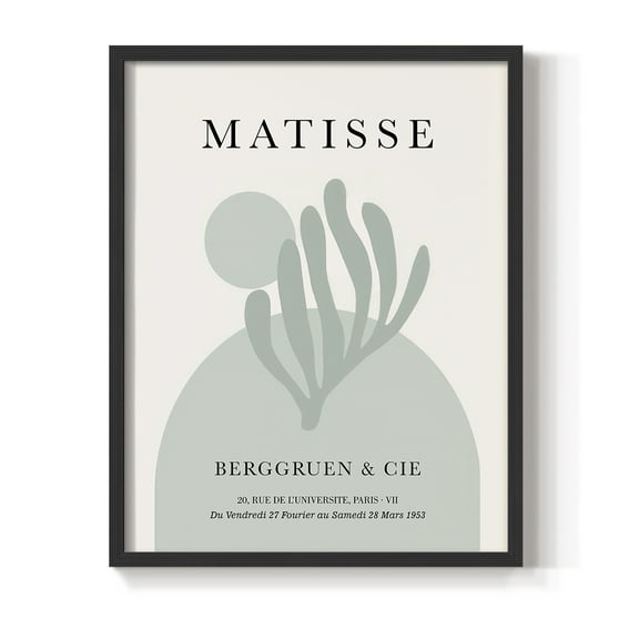 Matisse CLXXIV Framed Print in Black Solid Wood 8 x 10 Framed Print