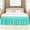 Turquoise, variant on REGALWOVEN 16 inch Drop Polyester Brushed Bed Skirt Elastic Dust Ruffles Queen Dark Brown