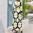 thumbnail image 3 of Vestido largo retro de flores pop de margaritas de los años 60, tendencia de ropa de mujer 2024, ropa femenina, vestidos de fiesta para mujer, 3 of 5