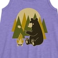 thumbnail image 2 of Instant Message - Bear Roasting Marshmallows - Toddler & Youth Girls A-line Dress, 2 of 5