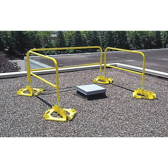 Garlock Safety Systems Safety Guardrail,Yellow 407493S