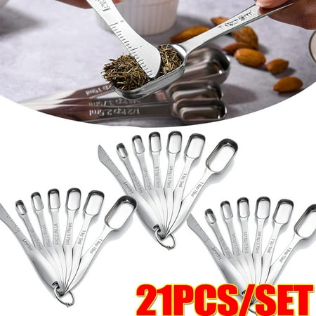 

Measuring Spoons Measuring Spoons Cups Set Small Tablespoon with Metric Measurements for Gift Measuring Dry and Liquid Ingredients 7PCS/SET