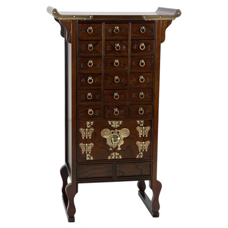 Oriental Furniture Korean Style 18 Drawer Herbal Medicine Apothecary Chest