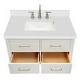 thumbnail image 7 of Ariel W037swqrvo Hutton 37" Wall Mounted Single Basin Vanity Set - Grey / Pure White Top, 7 of 7