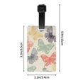 thumbnail image 4 of Luggage Tags for Suitcases, Butterfly A Leather Bag Luggage Tags ID Label Tags Privacy Protection Travel Bag Labels, 4 of 6