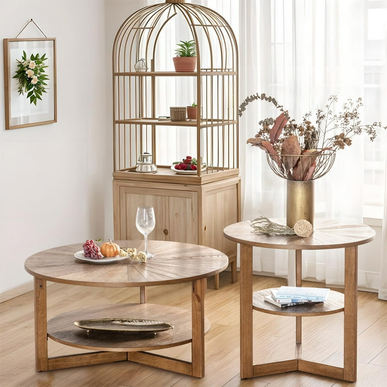 Cage round 2024 coffee table