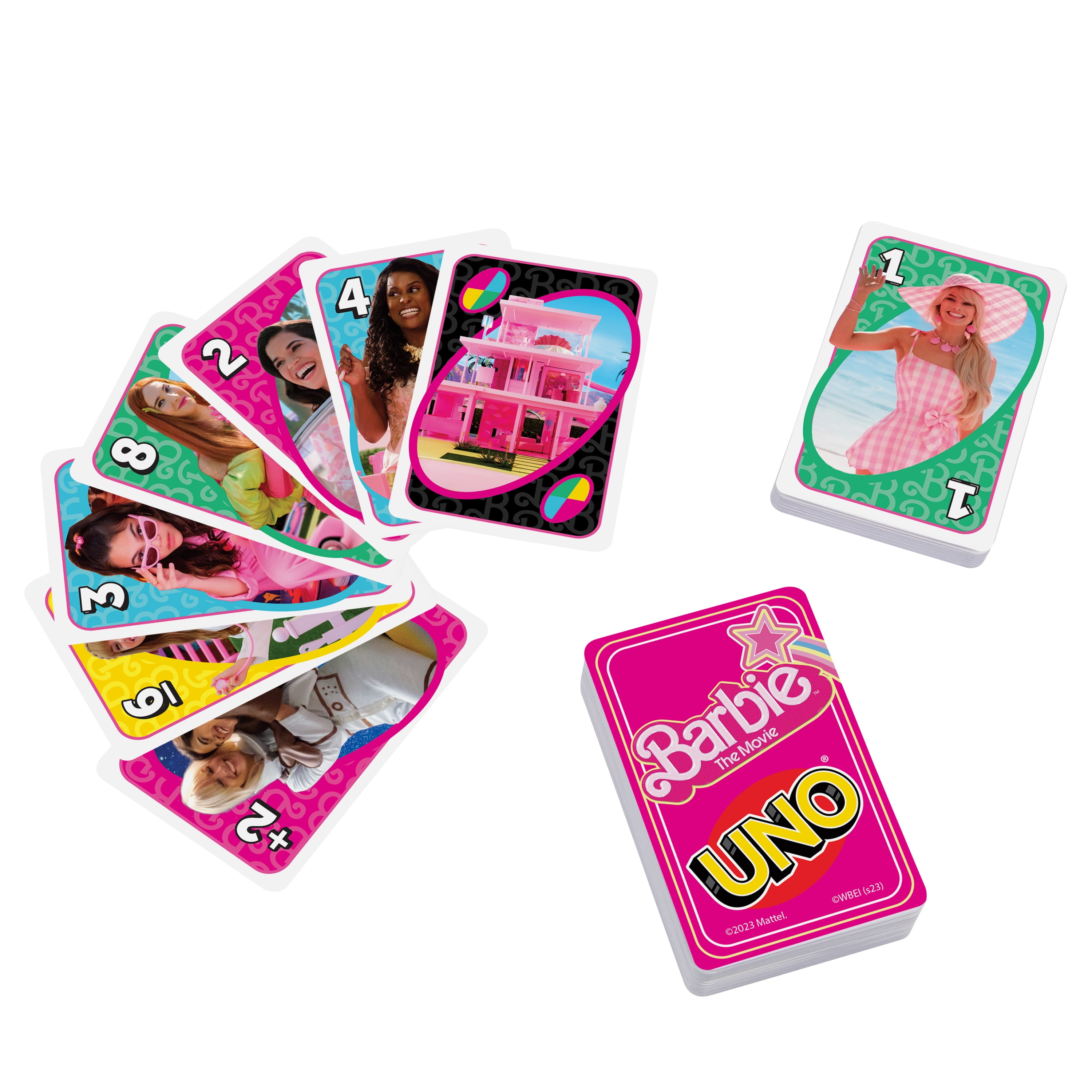 UNO Barbie The Movie Card Game Inspired by the Movie Walmart