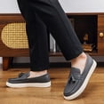 thumbnail image 2 of Busydd Slip on Shoes for Men Casual Comfortable Non Slip Walking Shoes Round Toe Soft Sole Loafers for Men 45, 2 of 9