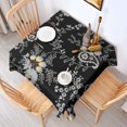 thumbnail image 2 of Pioneer Flower Floral Print Pattern Square Tablecloth,Waterproof Square Table Cover,Wipeable Spillproof Washable Table Cover for Home Kitchen Party Decor 60"x60"(152x152cm), 2 of 6