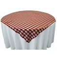 thumbnail image 5 of Gingham/Checkered Cotton Blend Italian Restaurant Style Tablecloth/Overlay, 5 of 10