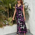 thumbnail image 2 of Pieces of Pi (Rose) Robe Sans Manches Ample d'Été pour Femmes 2024, 2 of 4