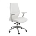 thumbnail image 1 of Eurostyle Chaise de Bureau Crosby Basse en Blanc, 1 of 4