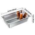 thumbnail image 4 of VEVOR 1 Pack Stainless Steam Hotel Pan, Full Size Table Steam Pan, 6 Inch Deep Anti Jam Restaurant Supplies Reusable Rustproof Catering Storage for Home, Party, Restaurant, Hotel, Buffet, 4 of 9