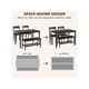 thumbnail image 3 of 4-person dining mesa set: moderno kitchen mesa con sillas y bench, ideal para para small spaces. features a metal frame y almacenamiento rack, perfect para apartments, 3 of 6