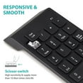 thumbnail image 3 of CSYANXING 4GHz Wireless Number Keyboard USB 18 Keypad for Laptop PC Easy Setup 33ft Range Ergonomic Design for Work, 3 of 7