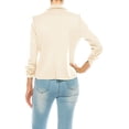 thumbnail image 3 of MOA COLLECTION Women's Basic Long Sleeves Button Blazer Jacket, 3 of 6
