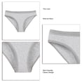 thumbnail image 5 of Calzoncillos De Mujer Bragas De Algodón Amigables Con La Piel Simples Y De Moda Ropa Interior De Mujer De Cintura Baja Gris L, 5 of 5