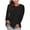 Black, variant on Wenini Women's Plus Size Crew Neck Pullover Top Solid Color Long Sleeve Casual Top Fall Winter Fashion Layer Outfits