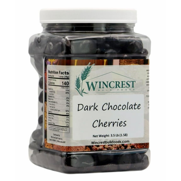 WinCrest Dark Chocolate Covered Cherries - 3.5 Lb Tub