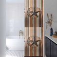 thumbnail image 3 of Country Star Brown Window Privacy Film, Western Texas Vintage Farmhouse Wooden Static Cling UV Sun Blocking Heat Control Window Tint, Non-Adhesive One Way Windows Privacy Cover 17.7''x78.7'', 3 of 7