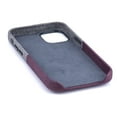 thumbnail image 5 of Dockem iPhone 12 mini Luxe M2 Wallet Case; Built-in Metal Plate, 1 Card Slot, Maroon/Grey, 5 of 9