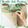 thumbnail image 3 of diyeu Spring Summer Eucalyptus Christian Cross Linen Garden Flag, Eucalyptus Leaf Flora Farmhouse Yard Decoration, Easter Patio Lawn Flag 12 x 18 Inch Double-Sided Outdoor Hanging Decor Supplies, 3 of 6