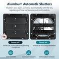 thumbnail image 5 of Avobird 12 inch WindowWall Mounted Ventilation Exhaust Fan,1500 CFM High-Speed ,Industrial Fan for Home Garage Office, 5 of 7