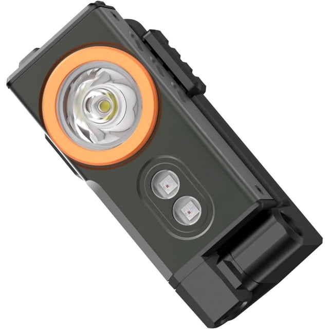 BotaniNest EDC Rechargeable, 500 3 Sources de Poche Compact RVB avec Bande pour Lampe Frontale, Base pour Travail Extérieur