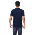 thumbnail image 5 of Crewneck Short Sleeve T-Shirt, Dry Fit Poly Shirt for Men, 100 Polyester Navy Tee, M, 5 of 6