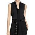 thumbnail image 1 of Rachel Roy Womens Tie Neck Pullover Blouse, Black, X-Large, 1 of 1
