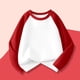 thumbnail image 4 of Cowsor Boys Girls T Shirts Casual Raglan Long Sleeve Tee Crewneck Color Block Cute Blouses Tops, 4 of 6