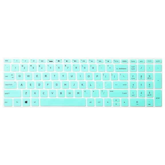 1PC Turquoise Ultra Thin Silicone Keyboard Cover Skin for HP Pavilion 15"