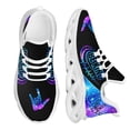 thumbnail image 1 of Zapatillas casuales de mujer de tendencia , zapatillas ligeras con diseño de gestos de paz y amor, zapatillas deportivas de malla transpirable para exteriores., 1 of 6