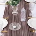thumbnail image 5 of Pleated Gauze Table Flag - 90x180cm Rustic Wedding Party Decoration, Lightweight & Reusable, Elegant Draped Tablecloth for Banquets, Receptions, Home Decor, 5 of 7