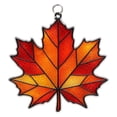 thumbnail image 2 of Maple Leaf Fall Ornaments, 3.14 Inch Colorful Window Hanging Decorations, Home Wall Decor for Indoor Outdoor Use, 2 of 6