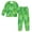 Green Ink Splatter Pattern, variant on Fluffy Pajamas Set Fuzzy Winter Warm Pj Sets Pullover Tops and Long Pants Confetti and Stars Scattered X-Small