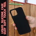 thumbnail image 5 of Designed for iPhone 14 Pro Max Case,Slim Liquid Silicone Rubber Shockproof Phone Cover Soft Anti-Scratch Microfiber Lining Protection Case for iPhone 14 Pro Max 2022 (Black), 5 of 7
