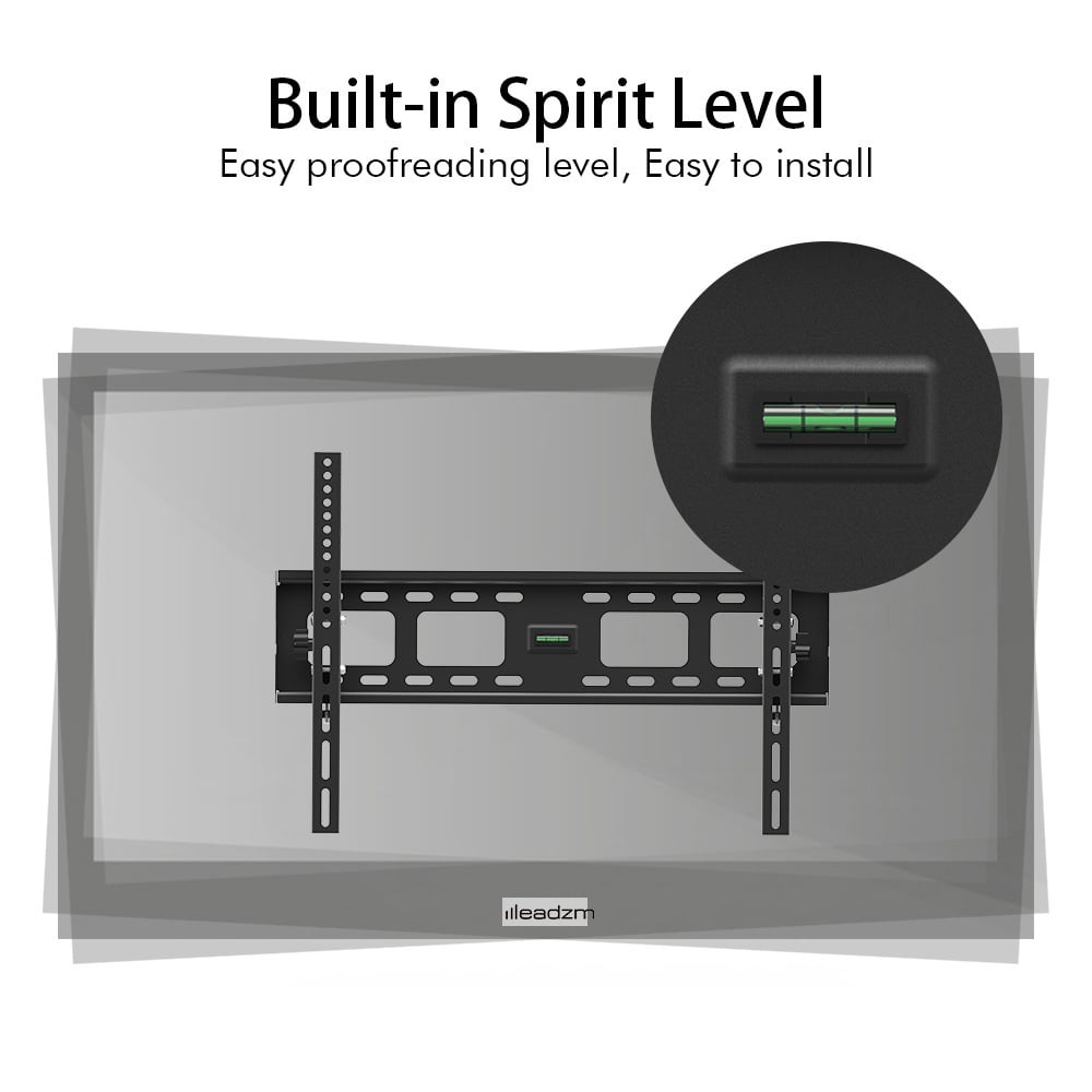 UWR-Nite TV Mount Fixed for Most 32-70 Inch LED, LCD and Plasma TV, TV Wall Mount TV Bracket up to VESA 600x400mm and 110 LBS Loading Capacity, Low Profile and Space Saving Flat Mount