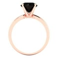 thumbnail image 4 of Solitaire Engagement Ring for Women - 2ct Natural Onyx in 18K Rose Gold Promise Ring, 4 of 6