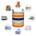 thumbnail image 6 of Gaeub Colorful Pastel Stripes Dirty Clothes Storage Basket, Toy Storage Bin for Storing Clothing, Diapers, Toys - Small, 6 of 8