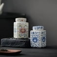thumbnail image 6 of Chinese style ceramic tea caddy, Jingdezhen Chinese style porcelain, tea storage, for tea, coffee, spices and sweets, 6 of 8