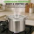 thumbnail image 5 of NutriChef 14-Quart Stainless Steel Stockpot with Lid, Heavy-Duty Induction Soup Pot, Gas/Induction/Ceramic/Glass/Halogen Compatible, 5 of 5