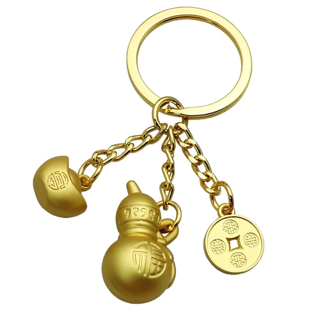 1Pc Gourd Ingot Coin Pendant Key Chain Decorative Bag Pendant Auspicious Pendant