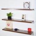 thumbnail image 2 of Set of 3 Modern and Contemporary Antigue walnut Floating Shelf-47.24 *9.25 *1.5 inches, 2 of 6