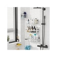 thumbnail image 5 of Adhesive Shower Caddy, 5 Pack Rustproof Stainless Steel Bath Organizers With Large Capacity, No Drilling Shelves For Bathroom Storage & Home Decor, 5 of 12