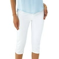 thumbnail image 2 of Sexy Dance Women's High Waisted Slim Leg Capri Yoga Pants, Solid Color, White, 3XL, 2 of 7