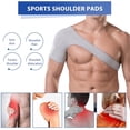thumbnail image 3 of Shoulder Brace, Single Shoulder Support Bamboo Charcoal Fiber Protector Compression Wrap Strap (Size : L), 3 of 6
