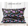 thumbnail image 6 of Floral Duvet Cover Set Cornflower Black Queen, 6 of 8