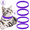 Purple, variant on Genreen 4 Pack Calming Collar for Cats – Pheromone Cat Calming Collar Cat Anxiety Relief and Stress – Adjustable Water Resistant Breakaway Calming Collars Natural Ingredients Pheromones Rapid Effect